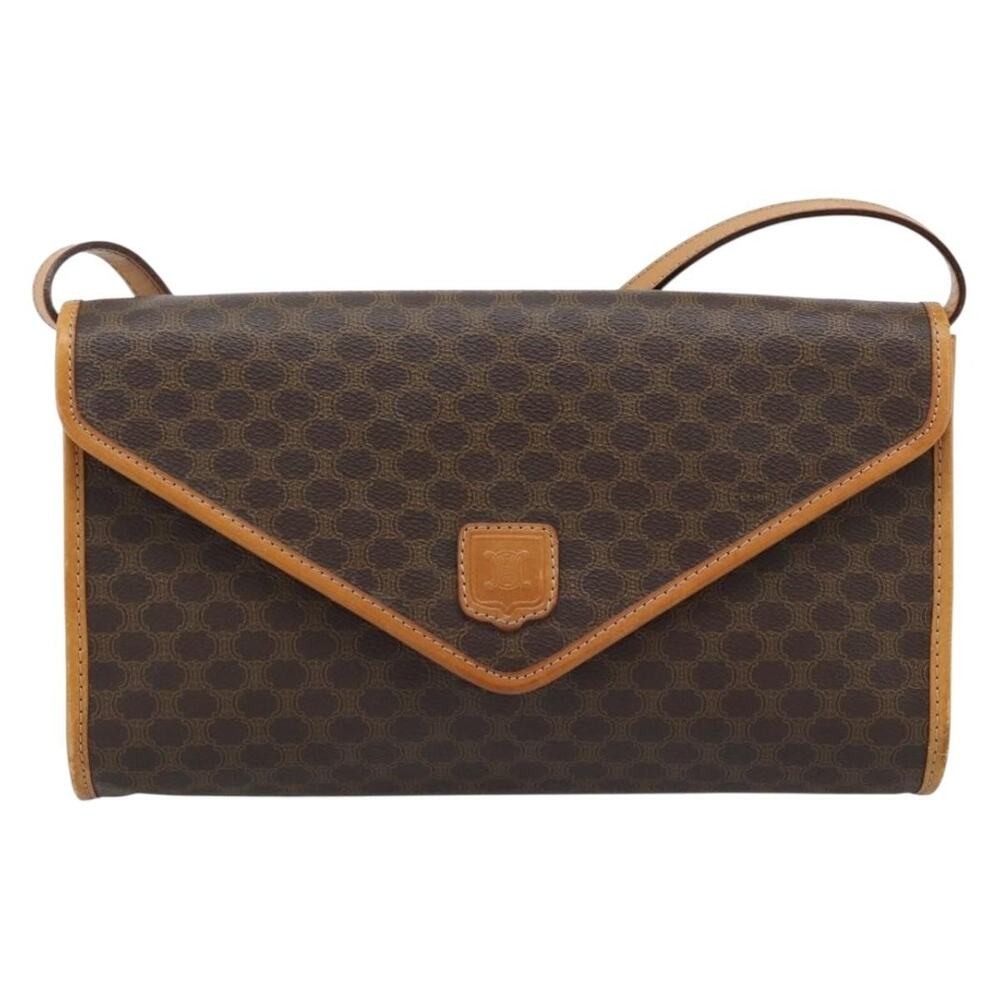 Celine Macadam Shoulder Bag Brown